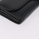 Chloe Indie Long Wallet Leather Black Gold Tone Auth bs37767-9