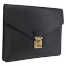 LOUIS VUITTON Epi Porte Documents Senateur Briefcase Black M54452 Auth bs37770A-1