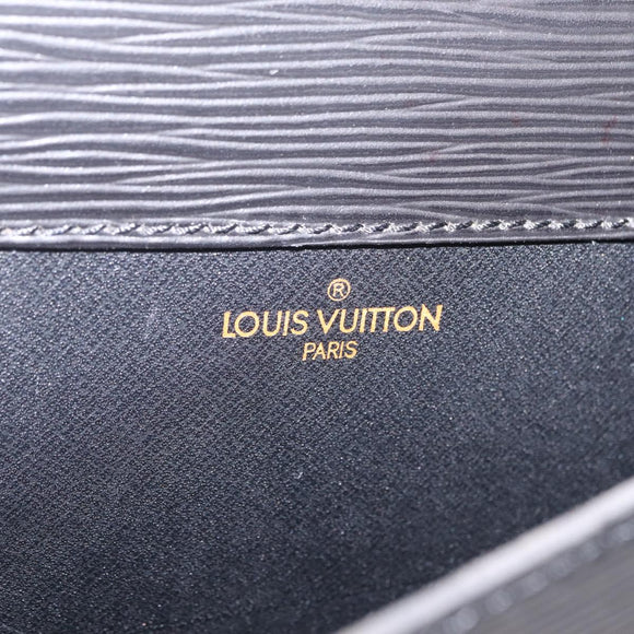 LOUIS VUITTON Epi Porte Documents Senateur Briefcase Black M54452 Auth bs37770A