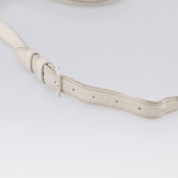 LOUIS VUITTON Taurillon Clemence Monogram Sac Plat White M53265 LV Auth bs37772
