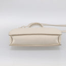 LOUIS VUITTON Taurillon Clemence Monogram Sac Plat White M53265 LV Auth bs37772-14