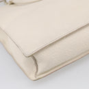 LOUIS VUITTON Taurillon Clemence Monogram Sac Plat White M53265 LV Auth bs37772-18
