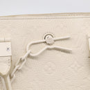 LOUIS VUITTON Taurillon Clemence Monogram Sac Plat White M53265 LV Auth bs37772-19