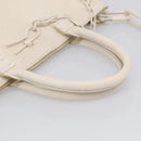 LOUIS VUITTON Taurillon Clemence Monogram Sac Plat White M53265 LV Auth bs37772-7