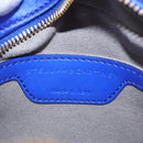 Stella McCartney Stella Star Chain Shoulder Bag Satin Blue Gold Auth bs37773A-18
