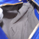 Stella McCartney Stella Star Chain Shoulder Bag Satin Blue Gold Auth bs37773A-21