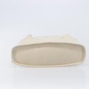 LOEWE Tote Bag Leather White Gold Tone Auth bs37777-10