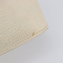LOEWE Tote Bag Leather White Gold Tone Auth bs37777-9