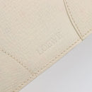 LOEWE Tote Bag Leather White Gold Tone Auth bs37777-10