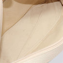 LOEWE Tote Bag Leather White Gold Tone Auth bs37777-20