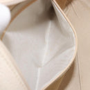 LOEWE Tote Bag Leather White Gold Tone Auth bs37777-24