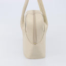 LOEWE Tote Bag Leather White Gold Tone Auth bs37777-4