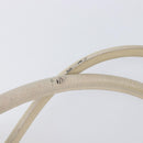 LOEWE Tote Bag Leather White Gold Tone Auth bs37777-9