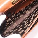 Saint Laurent Hand Bag Leather Brown Gold Tone Auth bs37778-19