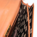 Saint Laurent Hand Bag Leather Brown Gold Tone Auth bs37778-20