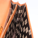 Saint Laurent Hand Bag Leather Brown Gold Tone Auth bs37778-24