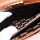 Saint Laurent Hand Bag Leather Brown Gold Tone Auth bs37778-26