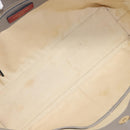 Valentino Studs Tote Bag Leather Gray Gold Tone Auth bs37779-22
