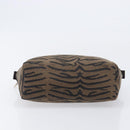 FENDI Hand Bag Canvas Brown Silver Auth bs37781A-9
