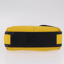 GIVENCHY Shoulder Bag Nylon Yellow Silver Auth bs37783-10