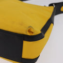 GIVENCHY Shoulder Bag Nylon Yellow Silver Auth bs37783-12