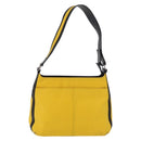 GIVENCHY Shoulder Bag Nylon Yellow Silver Auth bs37783-2