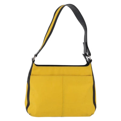 GIVENCHY Shoulder Bag Nylon Yellow Silver Auth bs37783 - 0