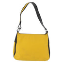 GIVENCHY Shoulder Bag Nylon Yellow Silver Auth bs37783-4