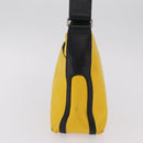 GIVENCHY Shoulder Bag Nylon Yellow Silver Auth bs37783-5
