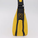 GIVENCHY Shoulder Bag Nylon Yellow Silver Auth bs37783-6