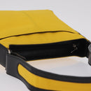 GIVENCHY Shoulder Bag Nylon Yellow Silver Auth bs37783-7