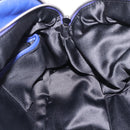 Gianni Versace Shoulder Bag Leather Blue Silver Auth bs37784A-21