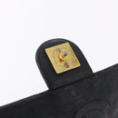 CHANEL Matelasse Chain Shoulder Bag Lamb Skin Black Gold Tone CC Auth bs37785-18