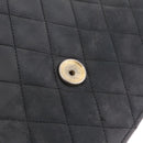 CHANEL Matelasse Chain Shoulder Bag Lamb Skin Black Gold Tone CC Auth bs37785-19