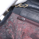 CHANEL Matelasse Chain Shoulder Bag Lamb Skin Black Gold Tone CC Auth bs37785-24