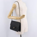 CHANEL Matelasse Chain Shoulder Bag Lamb Skin Black Gold Tone CC Auth bs37785-27