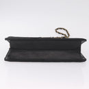 CHANEL Matelasse Chain Shoulder Bag Lamb Skin Black Gold Tone CC Auth bs37785-9