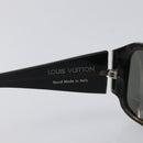 LOUIS VUITTON Sunglasses Plastic Green Silver Z0210E LV Auth bs37788-14
