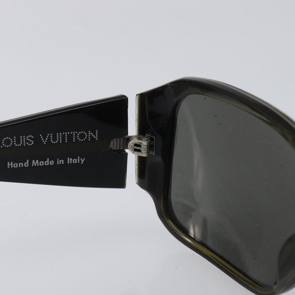 LOUIS VUITTON Sunglasses Plastic Green Silver Z0210E LV Auth bs37788