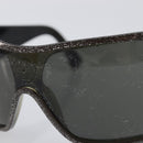 LOUIS VUITTON Sunglasses Plastic Green Silver Z0210E LV Auth bs37788-8
