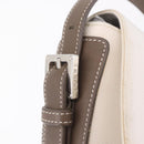 LOEWE Shoulder Bag Canvas White Silver Auth bs37789A-15
