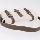 LOEWE Shoulder Bag Canvas White Silver Auth bs37789A-7