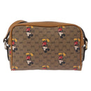 GUCCI x Disney MicroGG Mickey Mouse Shoulder Bag PVC Beige Gold Auth bs37790-3