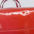Salvatore Ferragamo Vala Tote Bag Patent Pink Gold Tone Auth bs37792-11