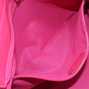 Salvatore Ferragamo Vala Tote Bag Patent Pink Gold Tone Auth bs37792-25