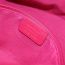 Salvatore Ferragamo Vala Tote Bag Patent Pink Gold Tone Auth bs37792-26