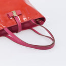 Salvatore Ferragamo Vala Tote Bag Patent Pink Gold Tone Auth bs37792-8