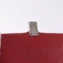 Miu Miu Matelasse Chain Shoulder Bag Leather Red Silver Auth bs37793A-20