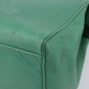CELINE Shoulder Bag Leather Green Gold Tone Auth bs37794-10