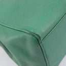CELINE Shoulder Bag Leather Green Gold Tone Auth bs37794-13